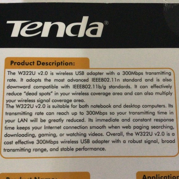 Tenda- Wireless USB Adapter - Picture 2 of 7